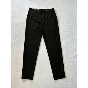 Women's Haggar Flex Series Black Dress/Work Pants Size 32 X 32 Slim Fit EUC
